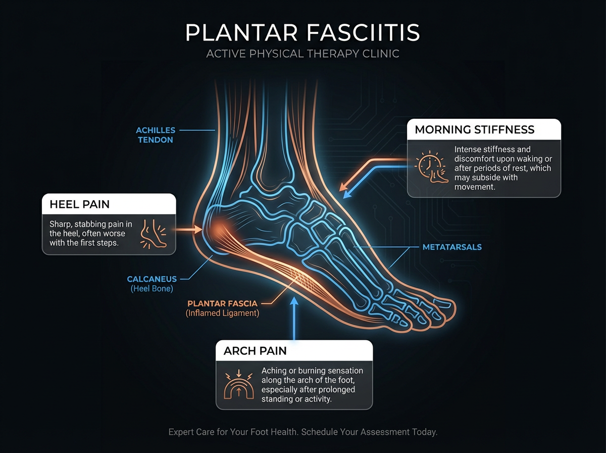 Common plantar fasciitis symptoms